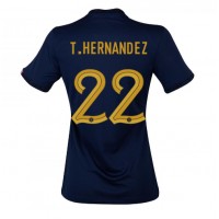 Frankrike Theo Hernandez #22 Fotballklær Hjemmedrakt Dame VM 2022 Kortermet